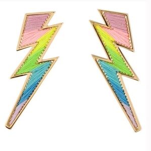 Rainbow Mignonne Gavigan Lightning Bolt Earrings
